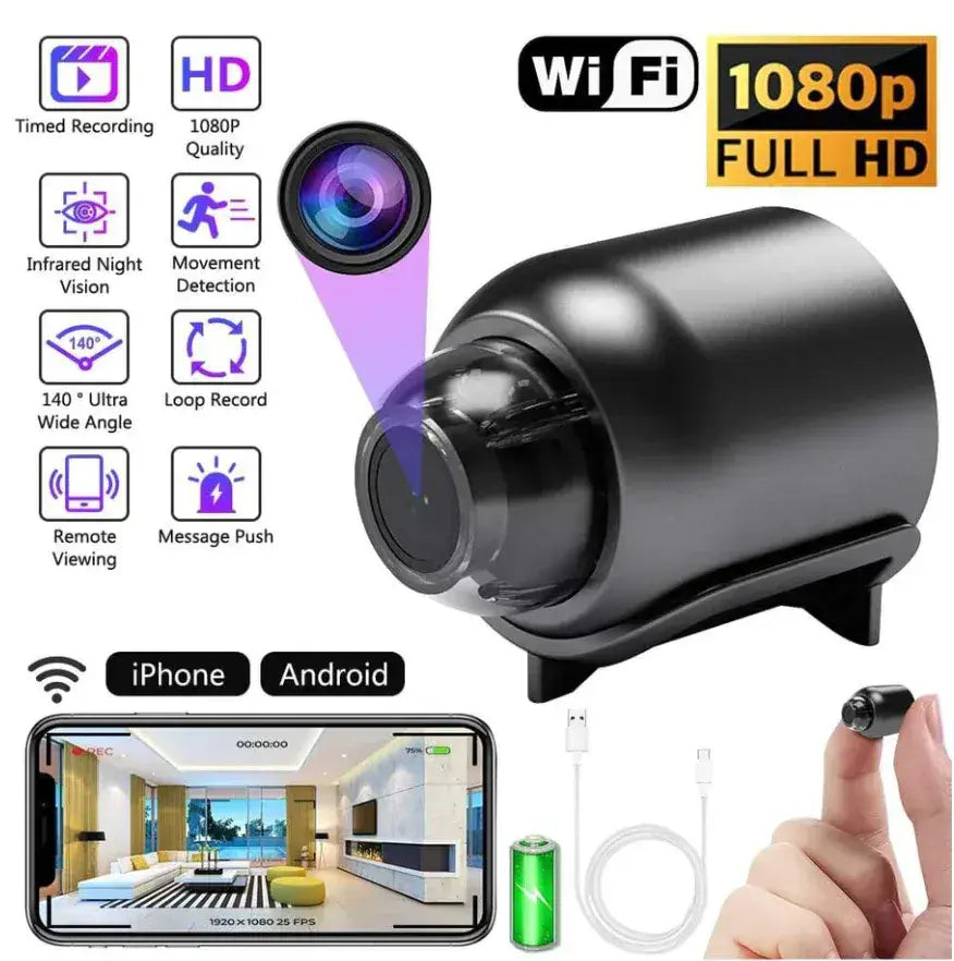 👁️ MiraTodo Mini Cámara de Seguridad Full HD 4K UltraVision™