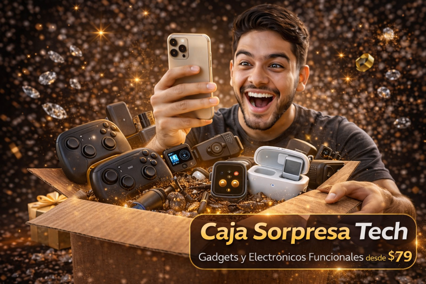 Caja Prémium Tech – Gadgets y Electrónicos Funcionales desde S/79