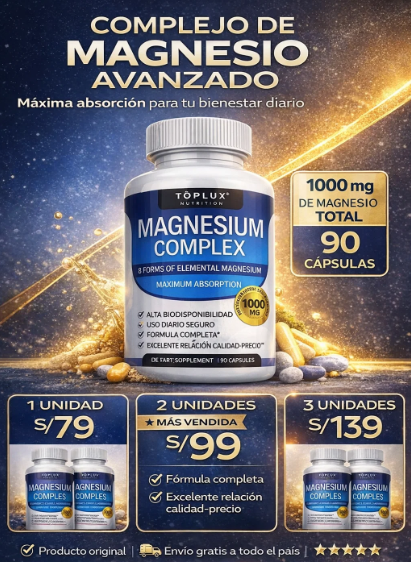 🧲 Magnesio PREMIUM Complex™ 8 en 1 (90 Cápsulas Original) NUEVO
