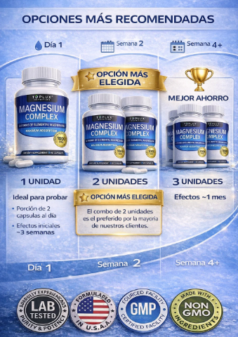 🧲 Magnesio PREMIUM Complex™ 8 en 1 (90 Cápsulas Original) NUEVO