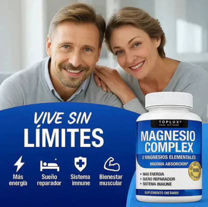 🧲 Magnesio PREMIUM Complex™ 8 en 1 (90 Cápsulas Original) NUEVO