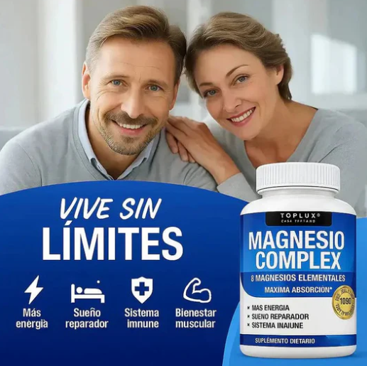 🧲 Magnesio PREMIUM Complex™ 8 en 1 (90 Cápsulas Original) NUEVO