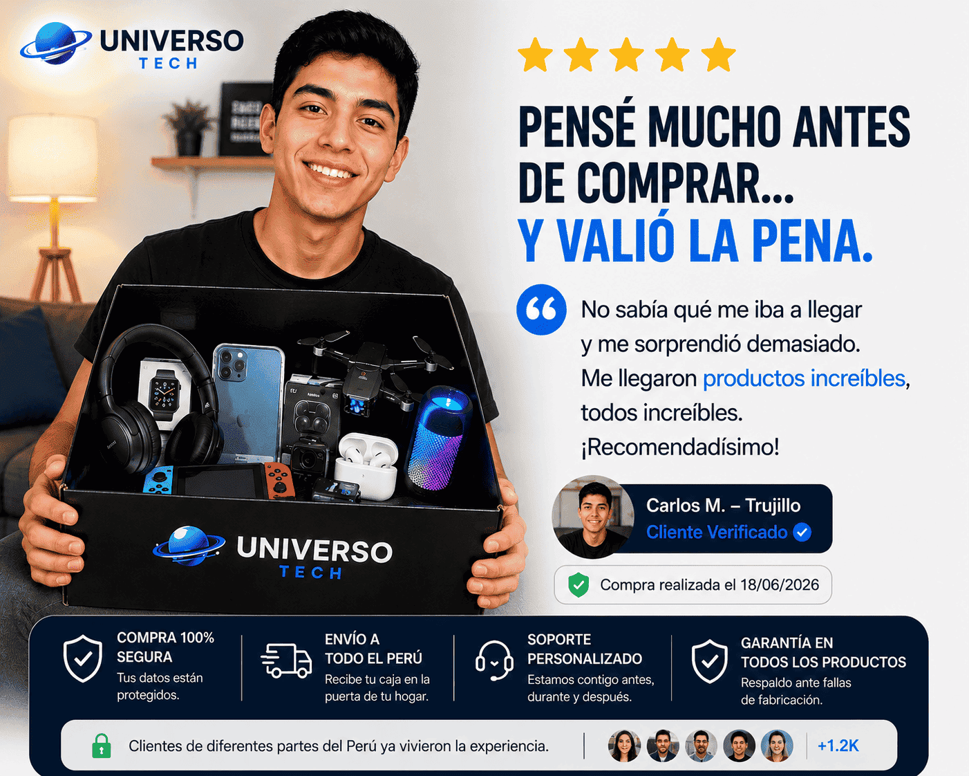 🌎 UNIVERSO TECH | Caja Sorpresa Tecnológica